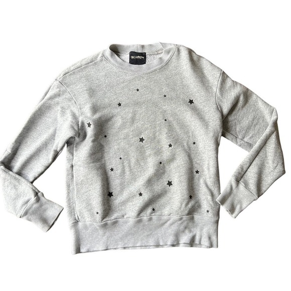 Monrow Stardust Gray Crewneck Sweatshirt - XS - Picture 1 of 10